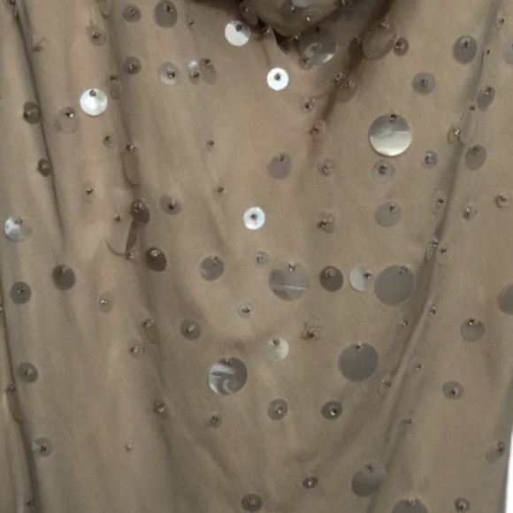 Hugo  Buscati size 12 Nude with opalescent sequins gorgeous & perfect - Picture 11 of 14